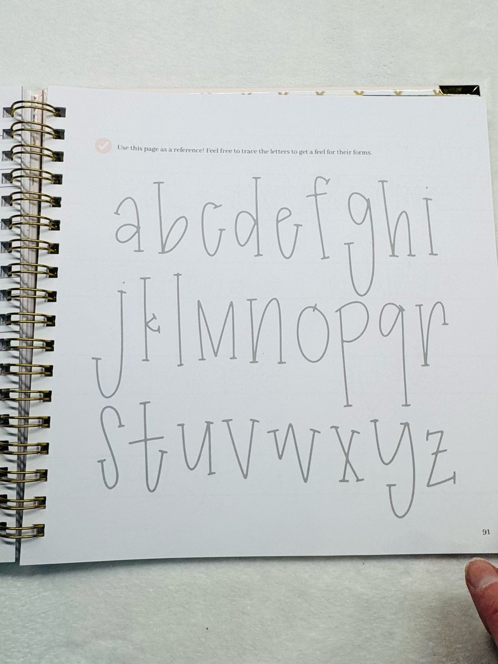 Hand Lettering 201 Intermediate Lettering + Design Basics - White & Gold - Picture 5 of 11